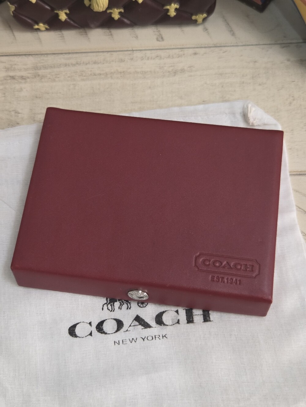 Coach Lexington Leather Boxed Playing Card Set, Sealed Decks, Rare Vintage,NWOT